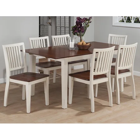 7 Piece Dining Set with Salem Slatback Chair